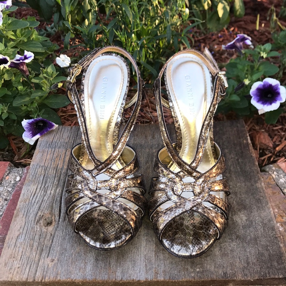 Perfect condition Bronze Snakeskin GIANNI BINI !!